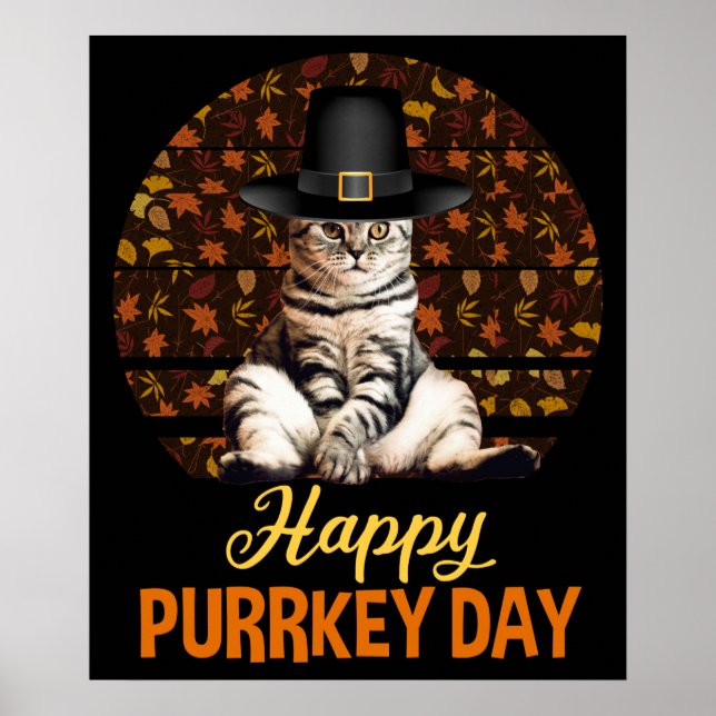 Happy Purrkey Day Poster (Vorne)