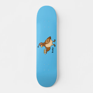 Happy quail mit Eiern Cartoon Skateboard