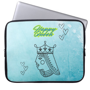 Happy Queen Laptopschutzhülle