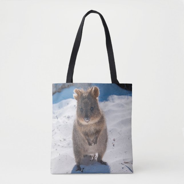 Happy Quokka am Strand Australien Tasche (Vorderseite)