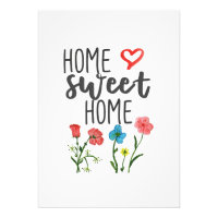 Happy Quote Zuhause Sweet Zuhause Blume