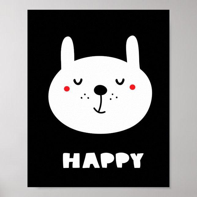 Happy Rabbit Poster (Vorne)