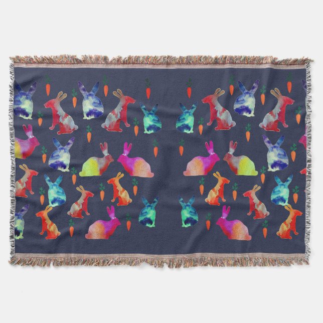 Happy Rabbits Decke (Vorderseite)