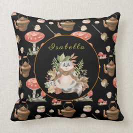 Happy Raccoon Anpassen von Text, Farbe 20"X20" Kissen