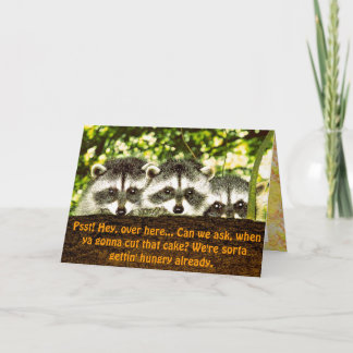 Happy Raccoon Ferienkarte Feiertagskarte