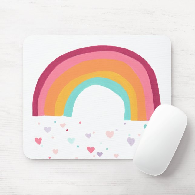 Happy Rainbow Magic Mousepad (Mit Mouse)