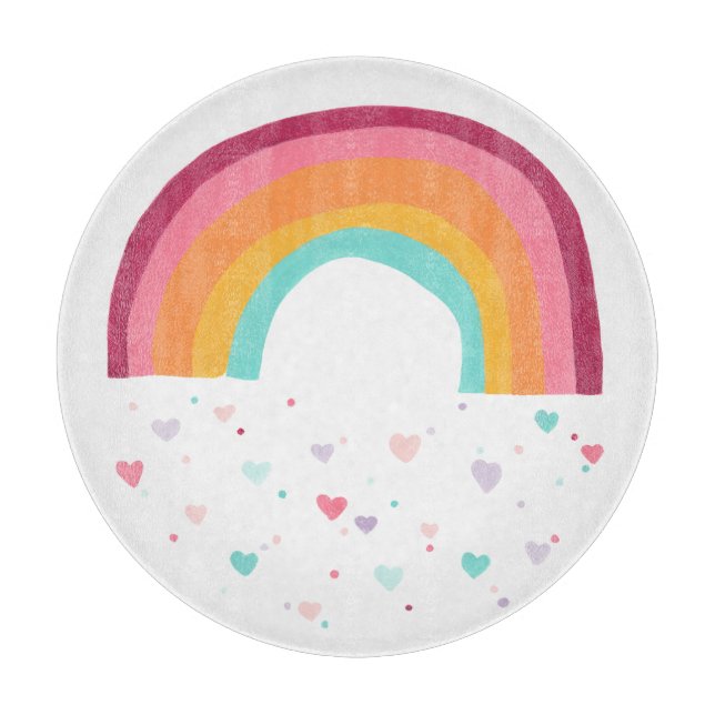 Happy Rainbow Magic Schneidebrett (Vorderseite)