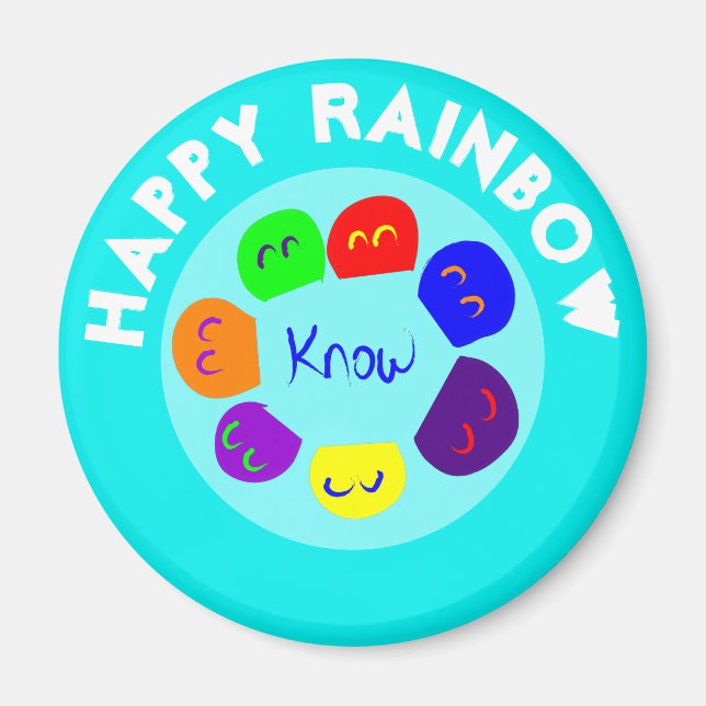 HAPPY RAINBOW MAGNET (Vorne)