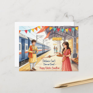 Happy Rakhi, Raksha Bandhan Postkarte