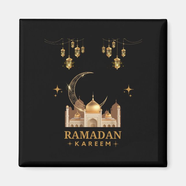 Happy Ramadan Kareem - Eid Mubarak Grüße Magnet (Vorne)
