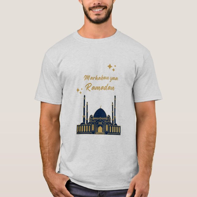 Happy Ramadan Kareem - Eid Mubarak Quotes T-Shirt (Vorderseite)