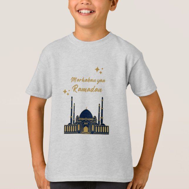 Happy Ramadan Kareem - Eid Mubarak Quotes T-Shirt (Vorderseite)