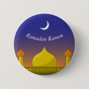 Happy Ramadan Kareem Elegantes Geschenk des Islami Button