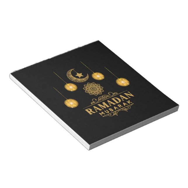 Happy Ramadan Kareem und Eid Mubarak 2023 Urlaub Notizblock (angewinkelt)