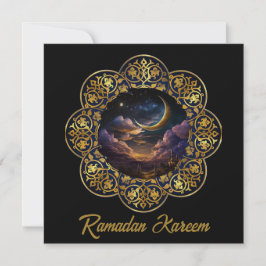 Happy Ramadan Kareem und Eid Mubarak 2024 Karte