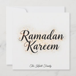 Happy Ramadan Mubarak Ramadan Kareem Gold Muslim Feiertagskarte
