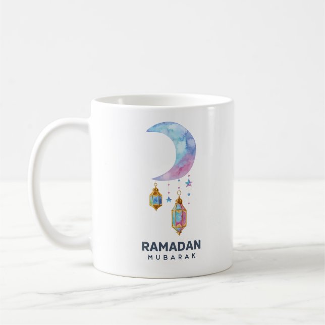 Happy Ramadan Mubarak | Ramadan Kareem Gold Muslim Kaffeetasse (Links)