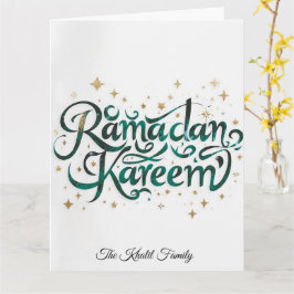 Happy Ramadan Mubarak Ramadan Kareem Gold Muslim Karte