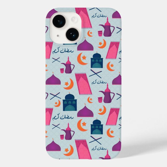 Happy Ramadan Pattern Case-Mate iPhone 14 Hülle (Rückseite)