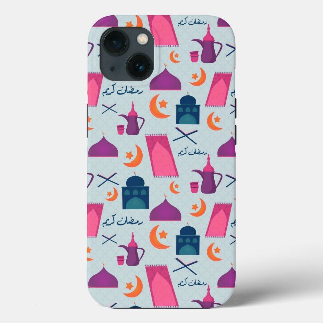 Happy Ramadan Pattern Case-Mate iPhone Hülle (Rückseite)