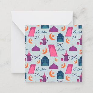 Happy Ramadan Pattern Mitteilungskarte