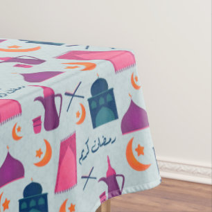 Happy Ramadan Pattern Tischdecke