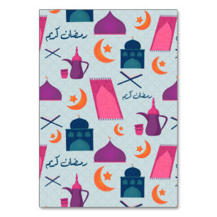 Happy Ramadan Pattern Tischnummer
