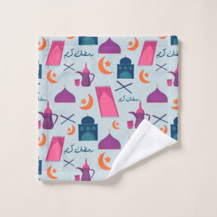 Happy Ramadan Pattern Waschlappen
