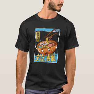 Happy Ramen Bowl Digital Japan Style Otaku Anime V T-Shirt