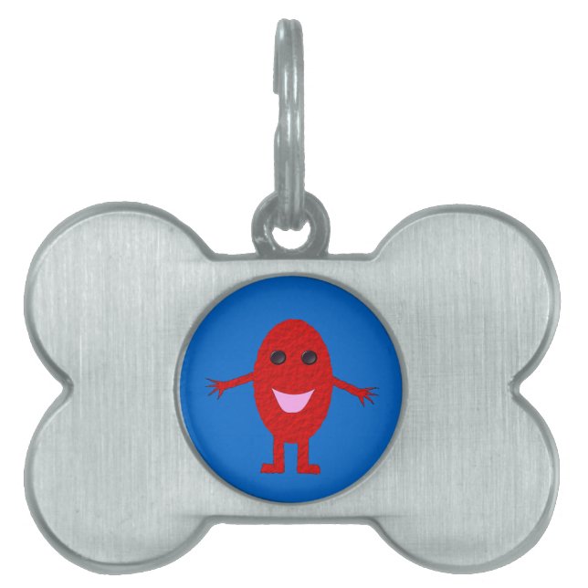 Happy Red Grape Pet Tag Tiermarke (Vorderseite)