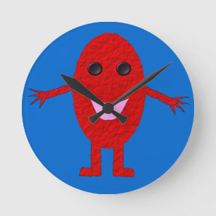 Happy Red Grape Wall Clock Runde Wanduhr