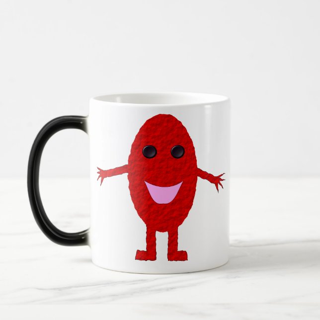 Happy Red Traupe Morphing Tasse (Links)