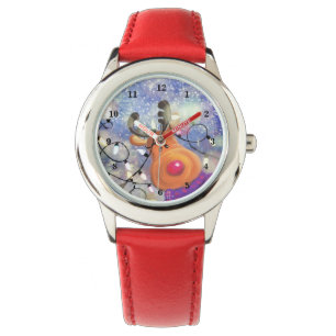 Happy Reindeer - Weihnachten Armbanduhr
