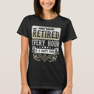 Happy Rente Männer Frauen ermüden Coworker Spaß T-Shirt