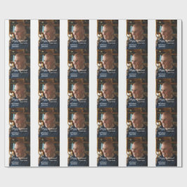 Happy retirement add name photo years of service r geschenkpapier