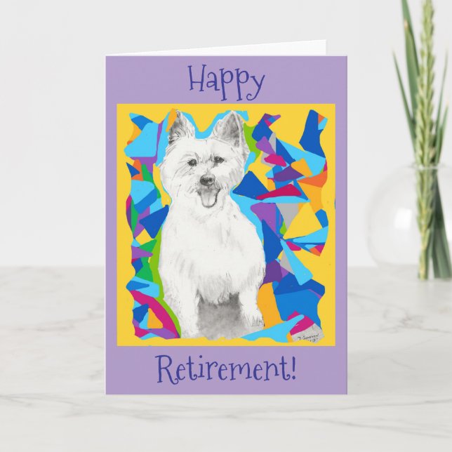 Happy Retirement Blank Inside Card Dankeskarte (Vorderseite)