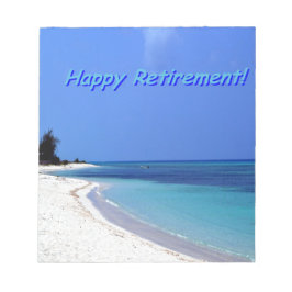 Happy Retirement - Blauer Himmel, blauer Ozean Notizblock