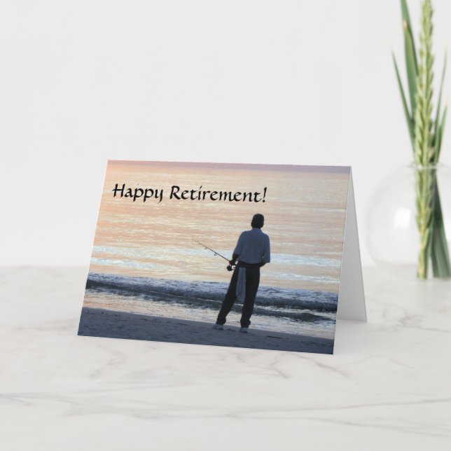 Happy Retirement Card Fishing Karte (Vorderseite)