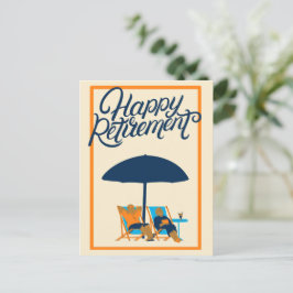 Happy Retirement - Customization - Beach Chairs Feiertagspostkarte