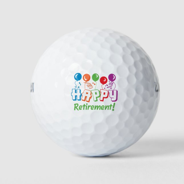 Happy Retirement Golfball (Vorderseite)