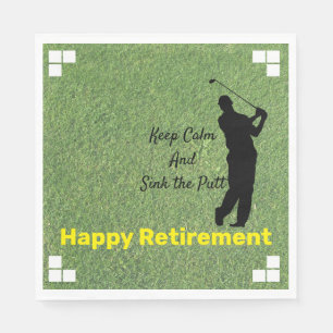 Happy Retirement Paper Napkin Serviette