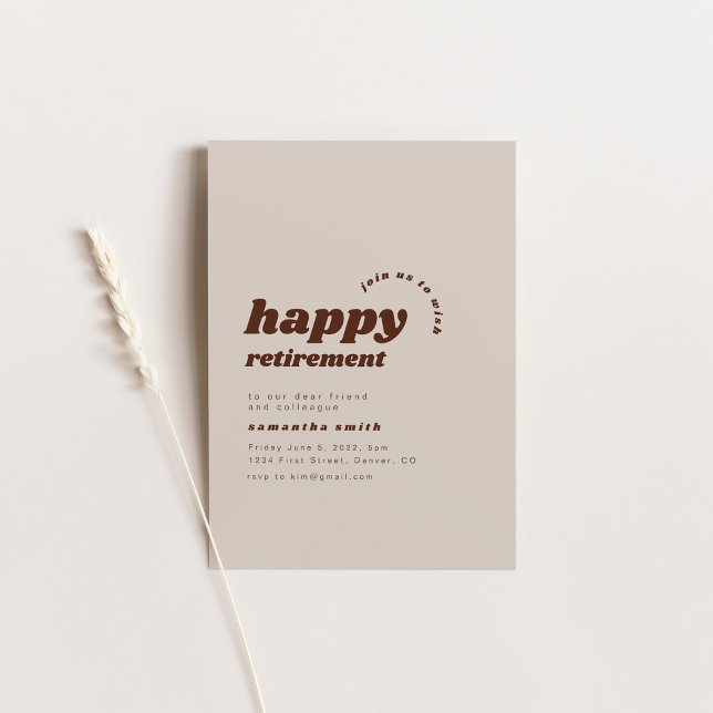 Happy Retirement Party Einladung (Von Creator hochgeladen)