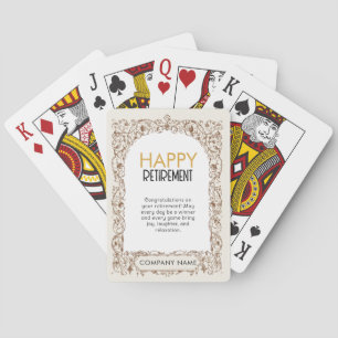 Happy Retirement Playing Cards   Finanzierung Spielkarten
