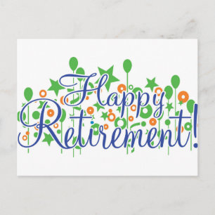 Happy Retirement Postkarte
