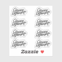 Happy Retirement Stickers Aufkleber