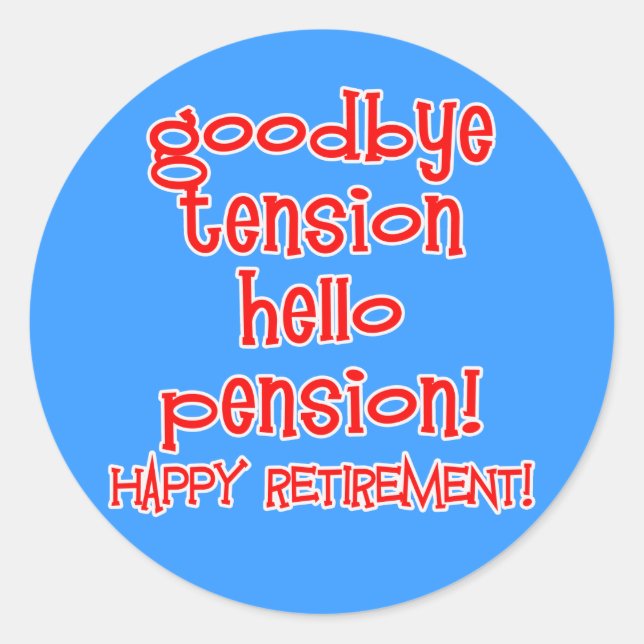 Happy Retirement! T-Shirts und Retiree-Geschenke Runder Aufkleber (Vorderseite)