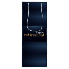 Happy Retirement Wine Gift Bag Geschenktüte Für Weinflaschen