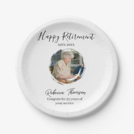 Happy retirement year name circle photo retired pappteller