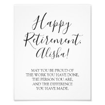 Happy Retirement-Zeichen, Retirement Geschenk-Zeic