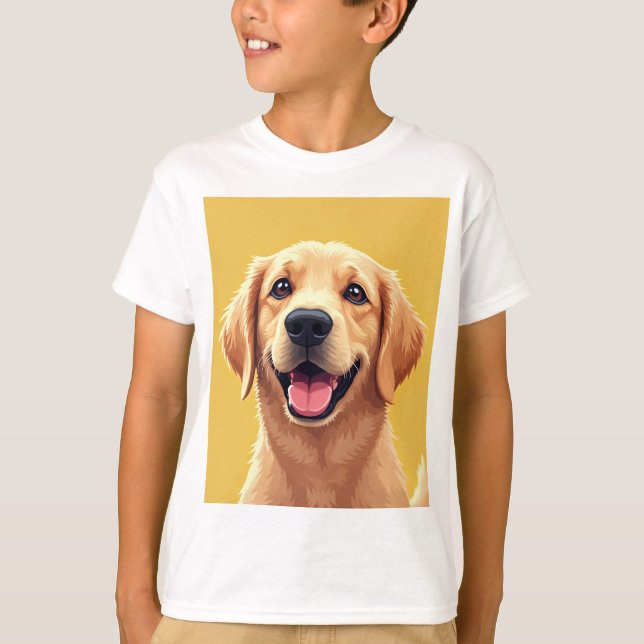 Happy Retriever Kids' T - Shirt (Vorderseite)